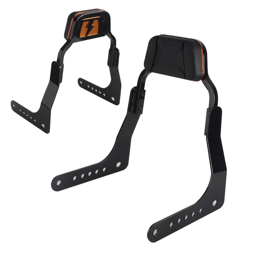 Club Style Passenger Backrests Low profile Fixed Mini Sports Sissy Bar For Harley M8 Softail Low Rider ST FXLRST FXRST Sport Glide FLSB 2018- - pazoma