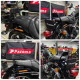 Club Style Passenger Backrests Low profile Fixed Mini Sissy Bar Kit For Harley Dyna Low Rider FXDL Street Bob FXDB Super Glide FXD '06-'17 - pazoma