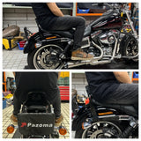 Club Style Passenger Backrests Low profile Fixed Mini Sissy Bar Kit For Harley Dyna Low Rider FXDL Street Bob FXDB Super Glide FXD '06-'17 - pazoma