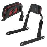 Club Style Passenger Backrests Low profile Fixed Mini Sissy Bar Kit For Harley Dyna Low Rider FXDL Street Bob FXDB Super Glide FXD '06-'17 - pazoma