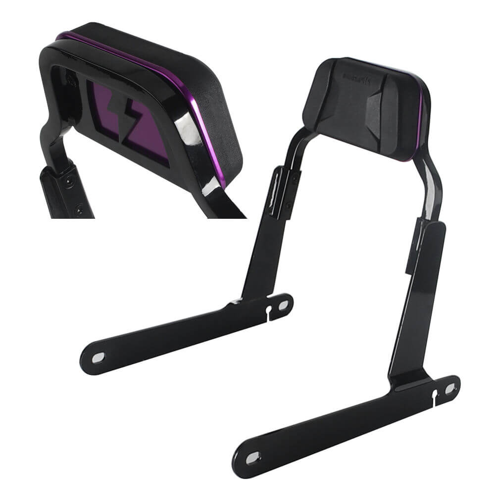 Club Style Passenger Backrests Low profile Fixed Mini Sissy Bar Kit For Harley Dyna Low Rider FXDL Street Bob FXDB Super Glide FXD '06-'17 - pazoma