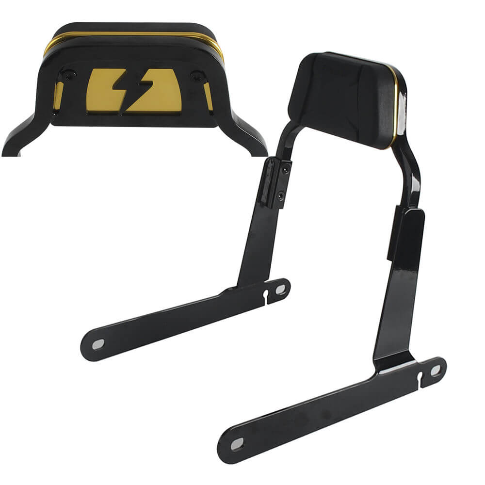 Club Style Passenger Backrests Low profile Fixed Mini Sissy Bar Kit For Harley Dyna Low Rider FXDL Street Bob FXDB Super Glide FXD '06-'17 - pazoma