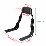 Club Style Passenger Backrests Low profile Fixed Mini Sports Sissy Bar Kit For Harley M8 Softail Fat Bob FXFB FXFBS 2018-2025 - pazoma