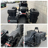 Club Style Passenger Backrests Low profile Fixed Mini Sports Sissy Bar Kit For Harley M8 Softail Fat Bob FXFB FXFBS 2018-2025 - pazoma