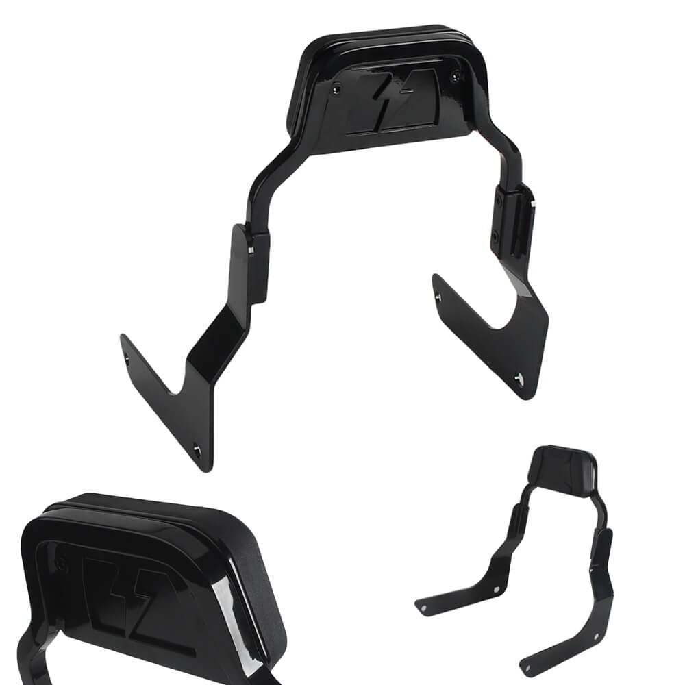 Club Style Passenger Backrests Low profile Fixed Mini Sports Sissy Bar Kit For Harley M8 Softail Fat Bob FXFB FXFBS 2018-2025 - pazoma