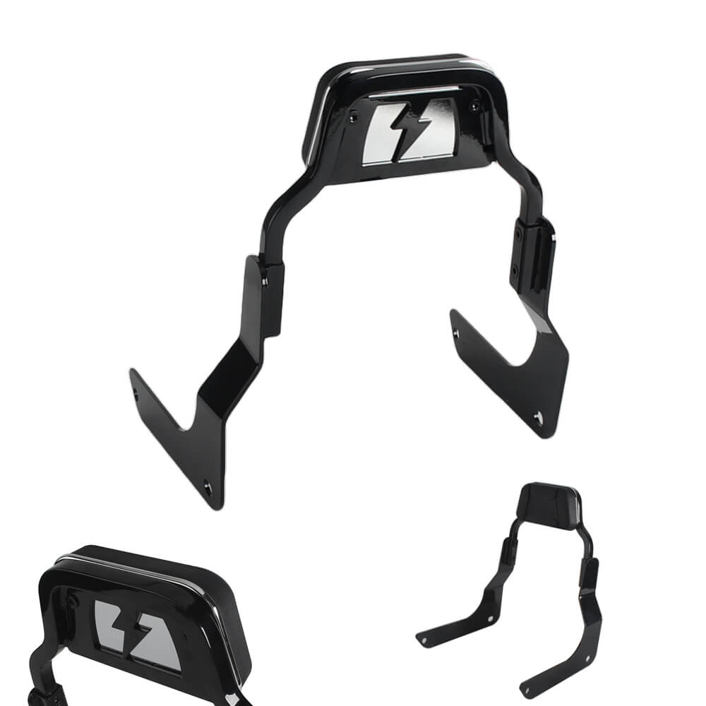 Club Style Passenger Backrests Low profile Fixed Mini Sports Sissy Bar Kit For Harley M8 Softail Fat Bob FXFB FXFBS 2018-2025 - pazoma