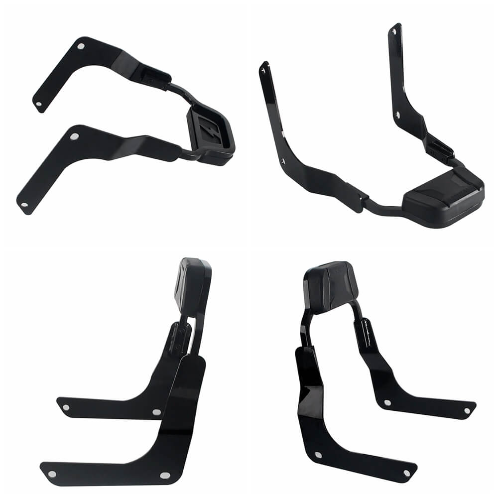 Club Style Passenger Backrests Low profile Fixed Mini Sports Sissy Bar Kit For Harley M8 Softail Fat Bob FXFB FXFBS 2018-2025 - pazoma