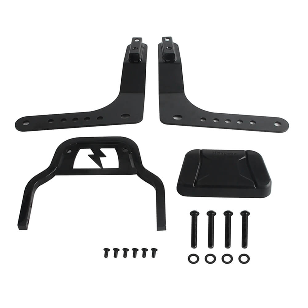 Harley M8 Softail Low Rider ST FXLRST FXRST Sport Glide FLSB Club Style Passenger Backrests Low profile Fixed Mini Sports Sissy Bar Kit 18-up - pazoma