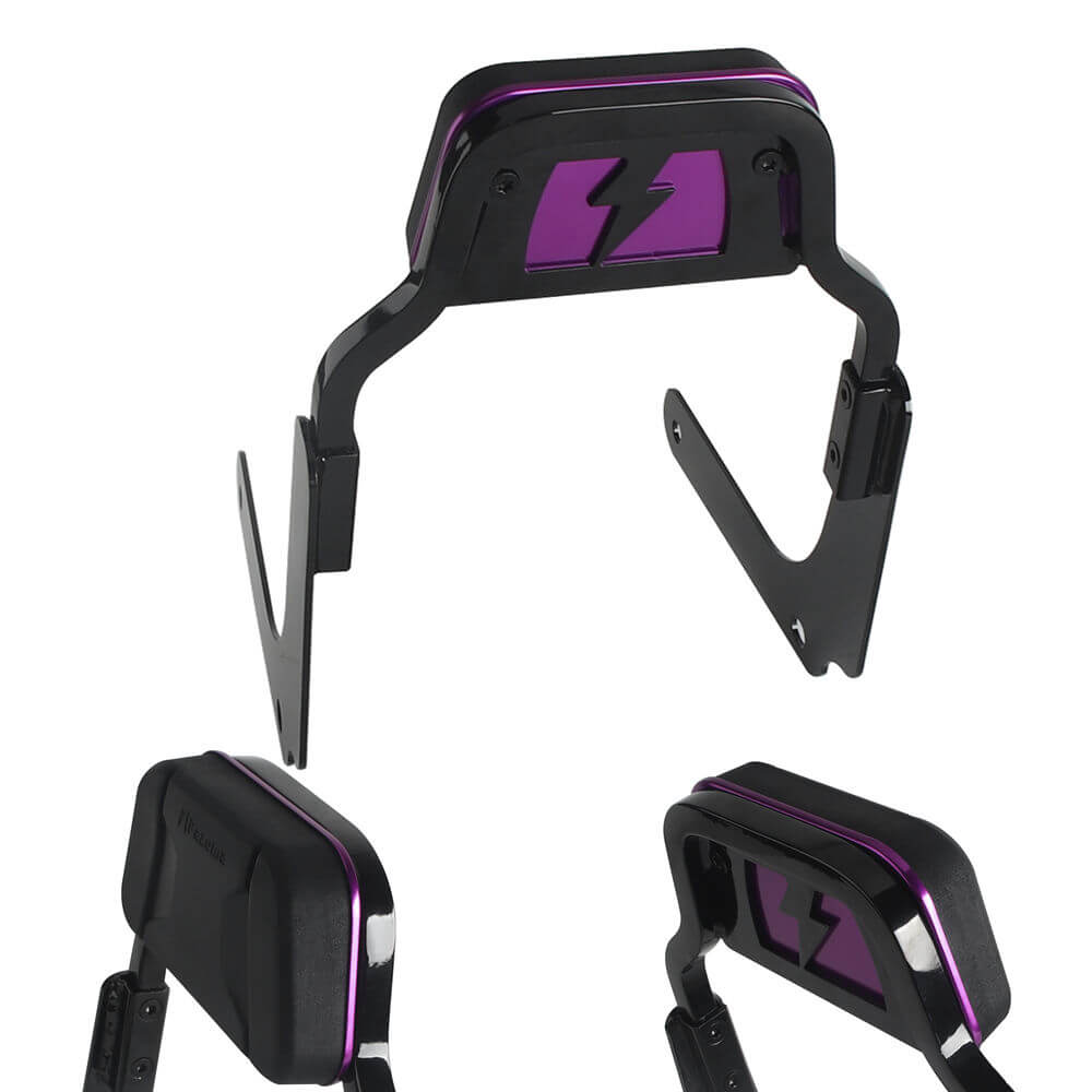 Club Style Passenger Backrests Low profile Fixed Mini Sports Sissy Bar Kit For Harley M8 Softail Street Bob FXBBS FXBB FLDE FLSL FXST Standard 2018- - pazoma