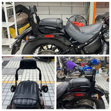 Club Style Passenger Backrests Low profile Fixed Mini Sports Sissy Bar Kit For Harley M8 Softail Street Bob FXBBS FXBB FLDE FLSL FXST Standard 2018- - pazoma