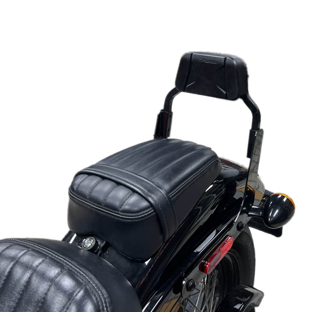 Club Style Passenger Backrests Low profile Fixed Mini Sports Sissy Bar Kit For Harley M8 Softail Street Bob FXBBS FXBB FLDE FLSL FXST Standard 2018- - pazoma