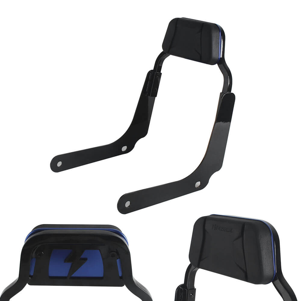 Club Style Passenger Backrests Low profile Fixed Mini Sports Sissy Bar Kit For Harley M8 Softail Street Bob FXBBS FXBB FLDE FLSL FXST Standard 2018- - pazoma