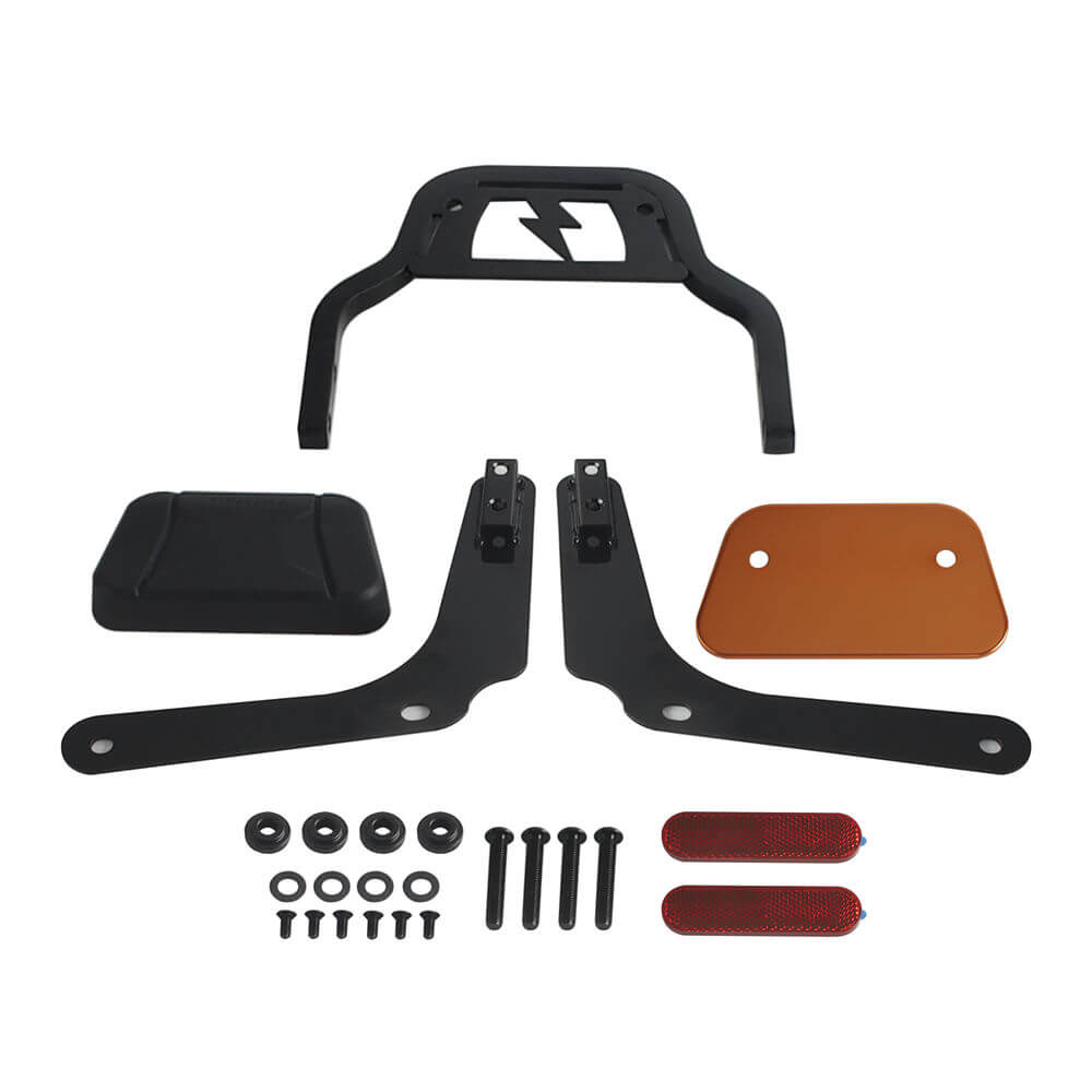 Club Style Passenger Backrests Low profile Fixed Mini Sports Sissy Bar Kit For Harley M8 Softail Street Bob FXBBS FXBB FLDE FLSL FXST Standard 2018- - pazoma