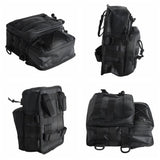 Club Style Tall Utility Molle Traveller Bar Handlebar T-Bar Bag For Harley Softail Dyna Sportster Street Bob 500d PVC waterproof Handlebar Bag - pazoma