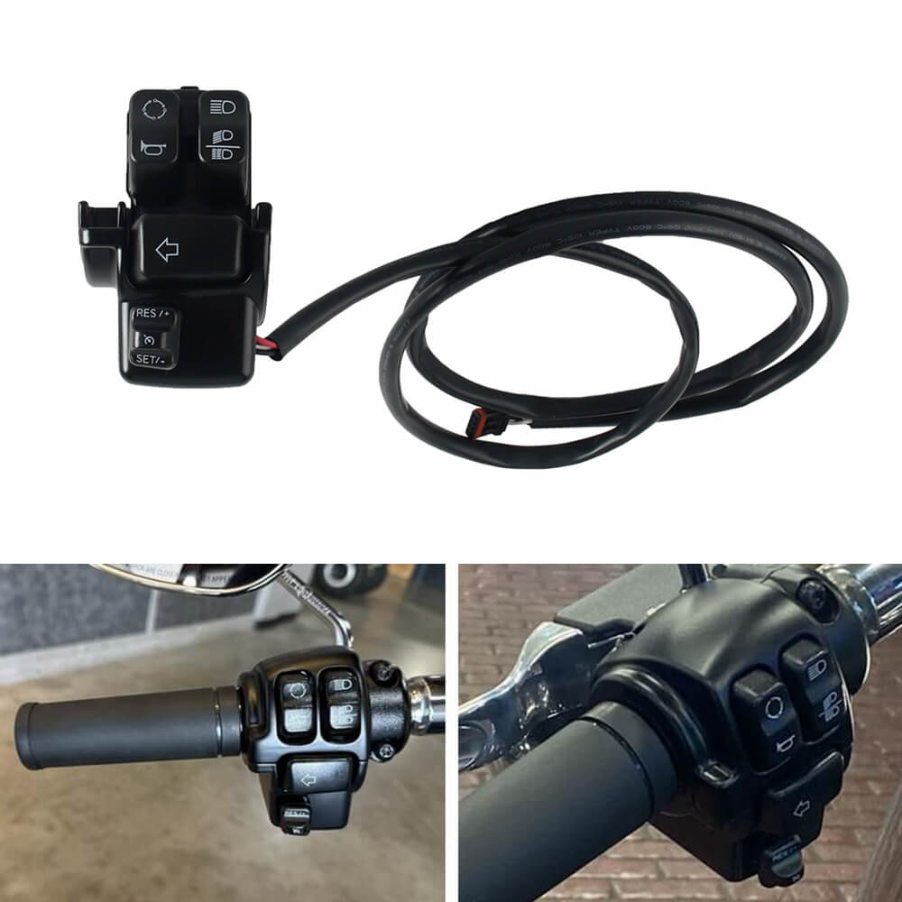 '16-'24 Harley Softail Deluxe Slim S Sport Glide Standard FXDR FLSS FLSTC FLSTFBS FLSTN FXSE FLSB FSLR FLHCS Cruise Control Kit Switch Button - pazoma