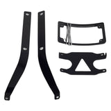 Curved License Plate Mount Relocation Bracket with LED Frame For Harley M8 Softail Fat Bob FXFB FXFBS 2018-2024 - pazoma