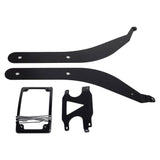 Curved License Plate Mount Relocation Bracket with LED Frame For Harley M8 Softail Low Rider S/ST FXLRS FXLRST 2020-2025 - pazoma