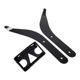 Curved License Plate Mount Relocation Bracket with LED Frame For Harley M8 Softail Low Rider S/ST FXLRS FXLRST 2020-2025 - pazoma