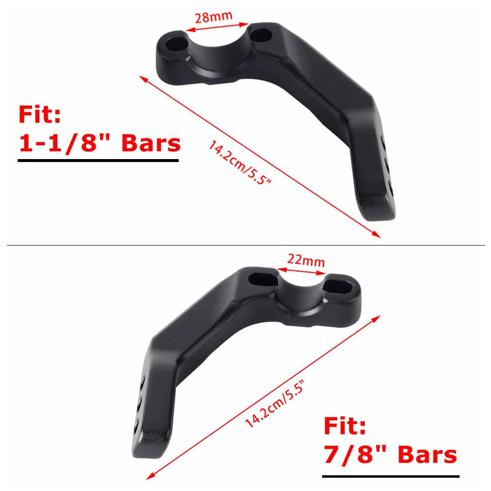 Dirt Bike 7/8" 1-1/8" Handlebar Handguard Bar Clamp Mounts For KTM Husqvarna Honda Suzuki Kawasaki Yamaha - pazoma
