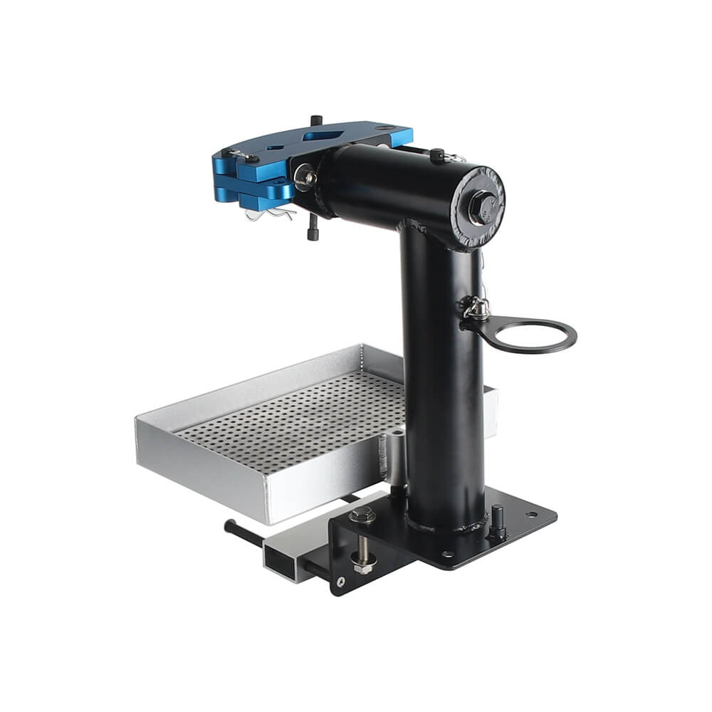 Motorcycle Bicycle ATV & UTV Maintenance Fork & Shock Repair Durable Pivot Suspension Vise with Drain Pan–Perfect - pazoma