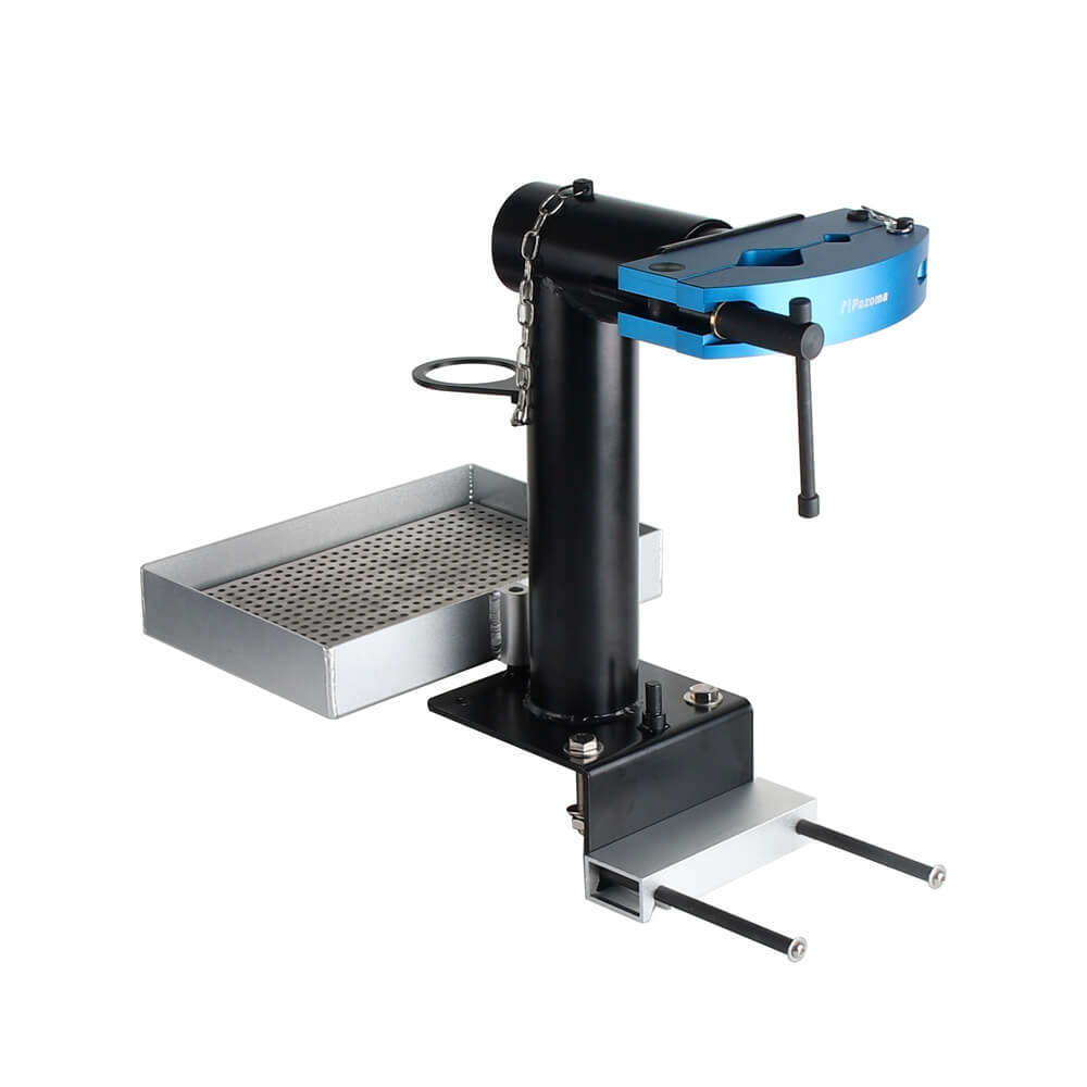 Motorcycle Bicycle ATV & UTV Maintenance Fork & Shock Repair Durable Pivot Suspension Vise with Drain Pan–Perfect - pazoma