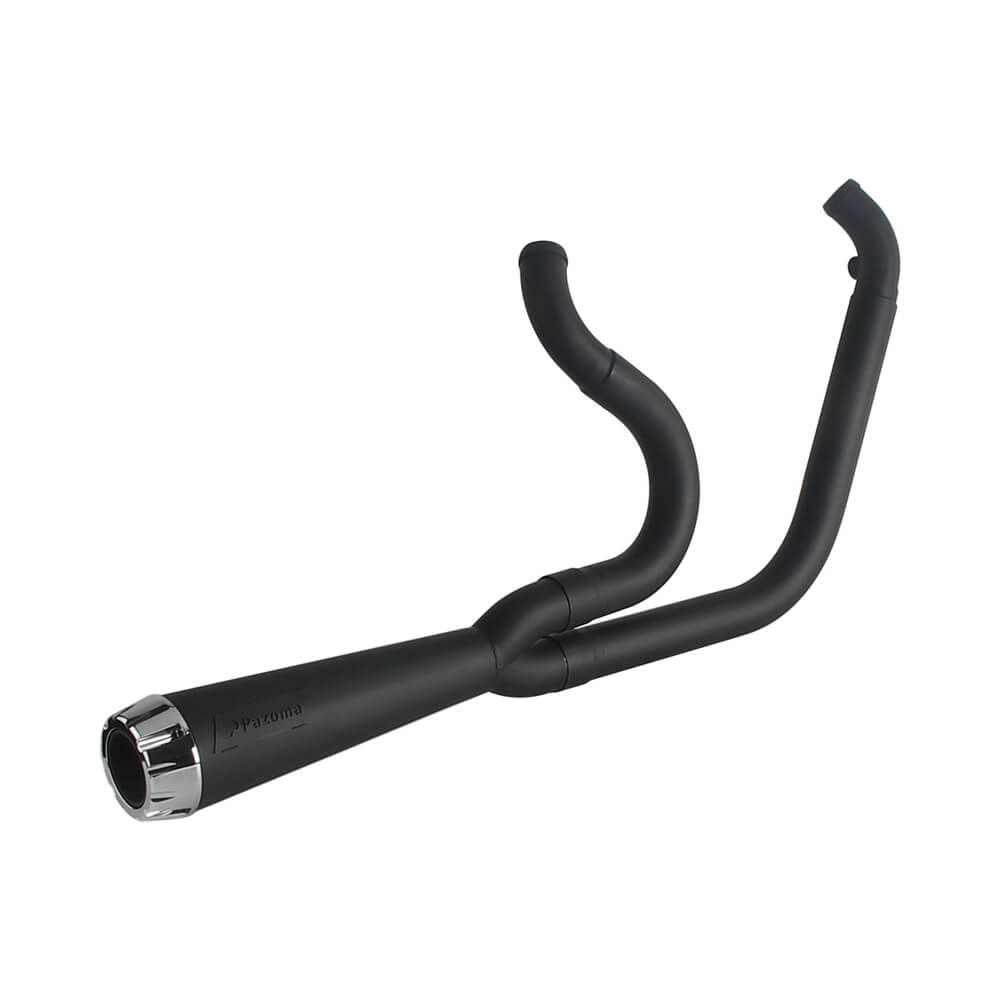 2-into-1 Full Complete Exhaust System Stainless Steel Muffler For 2006-17 Harley Dyna Fat Bob Low Rider S Street Bob Wide Super Glide - pazoma