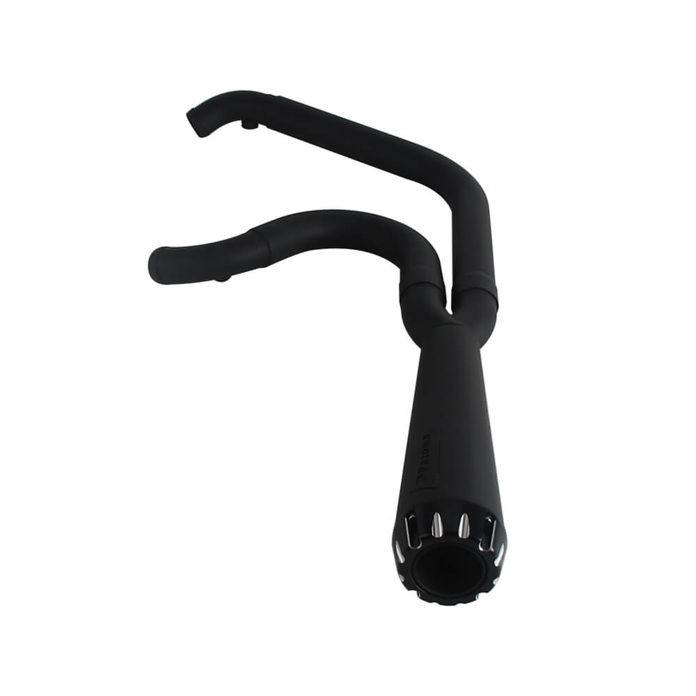 2-into-1 Full Complete Exhaust System Stainless Steel Muffler For 2006-17 Harley Dyna Fat Bob Low Rider S Street Bob Wide Super Glide - pazoma