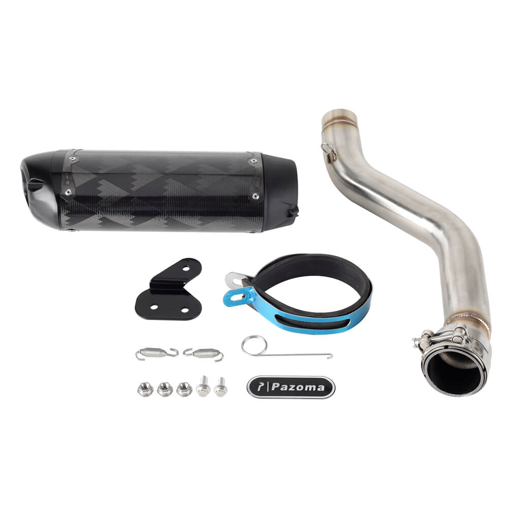 Carbon Fiber Street Cannon Muffler Slip-On Pipe Exhaust System For Harley Pan America 1250 RA1250ST Special CVO RA1250SE RA1250S 2021-2025 - pazoma
