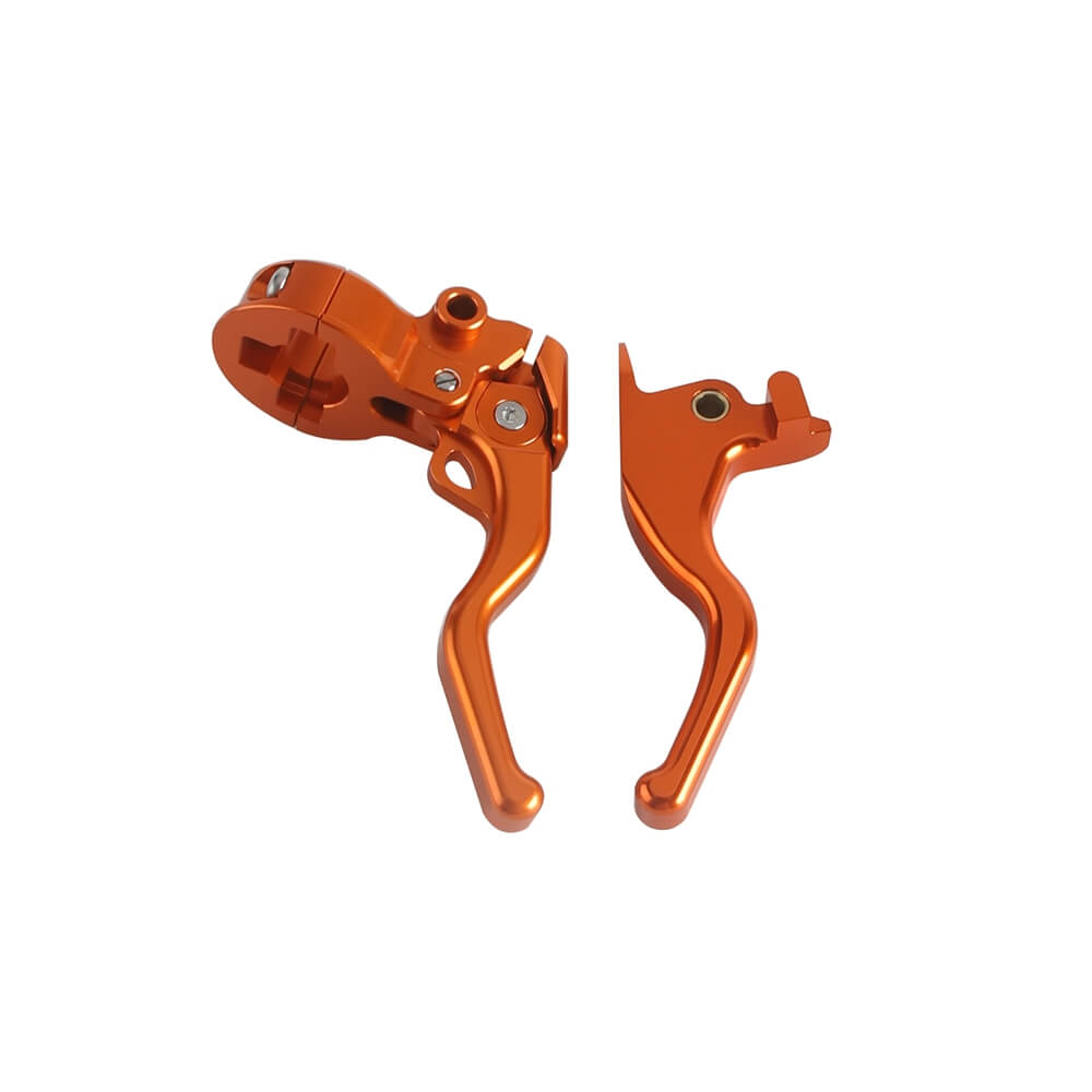 Easier Pull Clutch & Brake Lever Combo fits Harley Softail Low Rider FXBR FLFB FXLRST FXBB FLHCS FXST FLS FLSB FLDE '15 & Up - pazoma