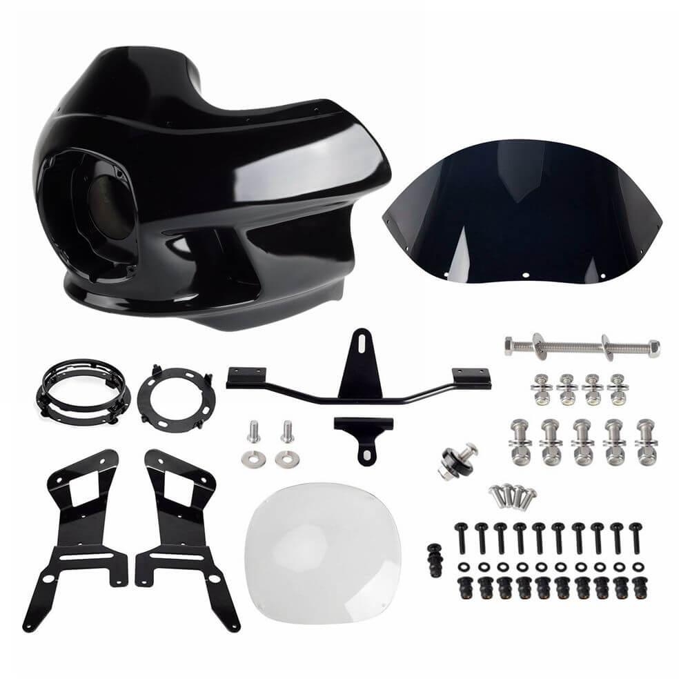 FXR FXRT FXRP FXRD Style Clubstyle Upper Lower Fairings For Harley Dyna FXDB FXDL FXDLS FXDLI FXDWG FXDC FXD FXDI 2006-2017 - pazoma