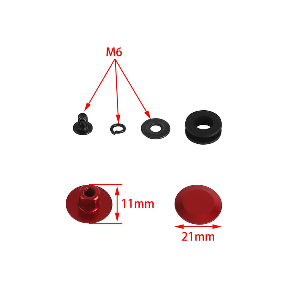 Fairing Bolts Screws Bushing Inserts for Harley Memphis Shades Road Warrior Fairing Trigger-Lock Mount Kit Gauntlet Cafe Fairing - pazoma