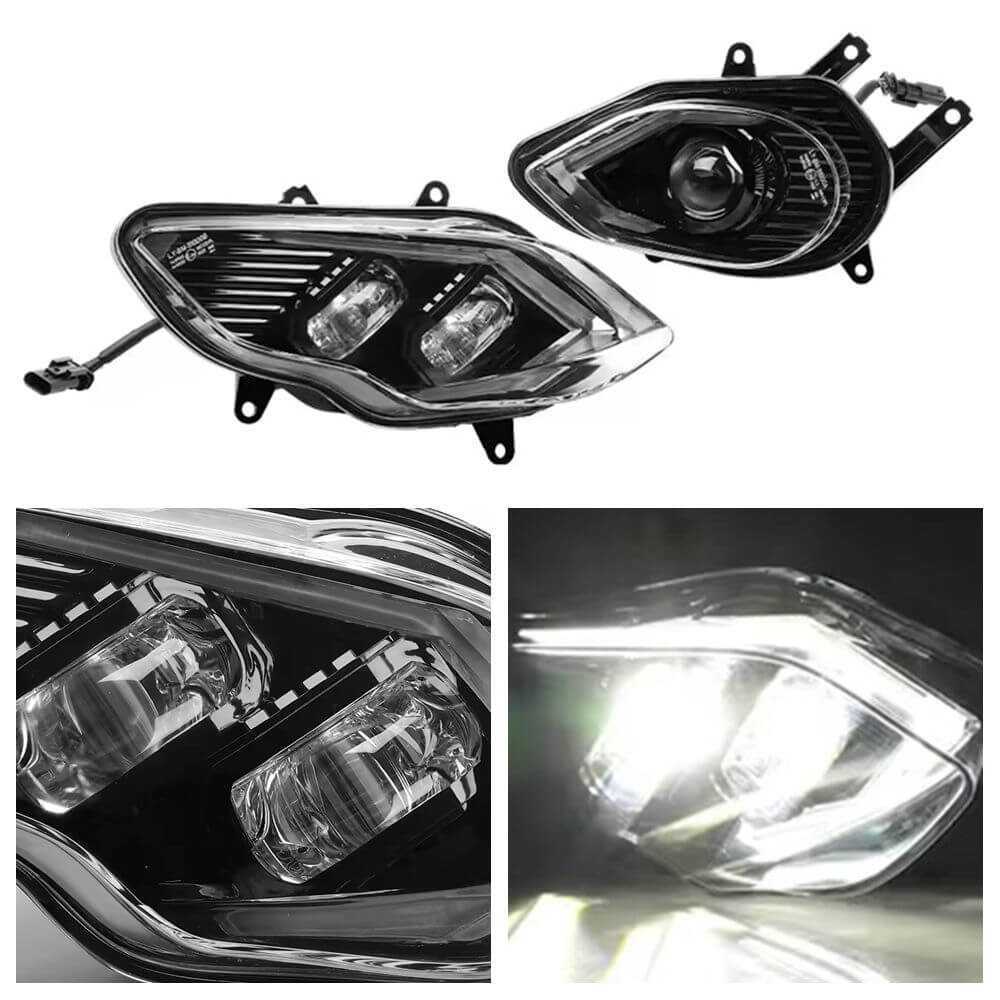 For BMW S1000RR 2015-2018 LED Headlight Assembly with Daylight Running Light DRL Plug and Play Big Improvement Over Stock Headlamp - pazoma