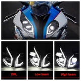 For BMW S1000RR 2015-2018 LED Headlight Assembly with Daylight Running Light DRL Plug and Play Big Improvement Over Stock Headlamp - pazoma