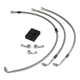 Extended Length Upper Lower Brake Line w/ABS Master Cylinder For Harley Softail Low Rider ST S Fat Bob FXDR - pazoma