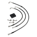 Extended Length Upper Lower Brake Line w/ABS Master Cylinder For Harley Softail Low Rider ST S Fat Bob FXDR - pazoma