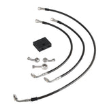 Harley Softail M8 Low Rider ST S FXLRST Fat Bob FXFB FXDRS 16-18" Handlebar Front Extended Length Upper Lower Brake Line w/ABS - pazoma