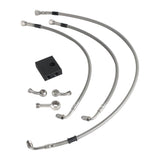 Extended Length Upper Lower Brake Line w/ABS Master Cylinder For Harley Softail Low Rider ST S Fat Bob FXDR - pazoma