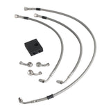 Harley Softail M8 Low Rider ST S FXLRST Fat Bob FXFB FXDRS 16-18" Handlebar Front Extended Length Upper Lower Brake Line w/ABS - pazoma