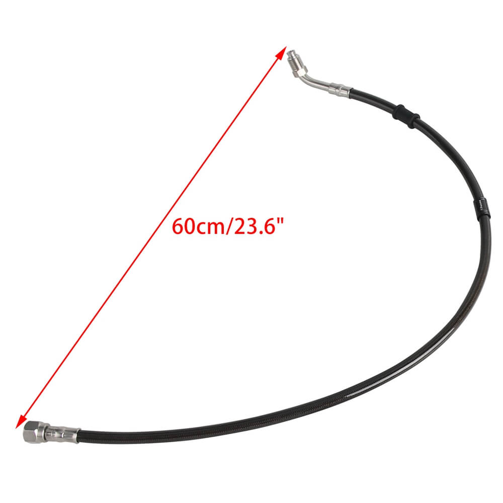 Front Extended Length Upper Lower Brake Line w/ABS Master Cylinder Kit For Harley Softail Low Rider ST S Fat Bob FXDRS 9-13" Handlebar - pazoma