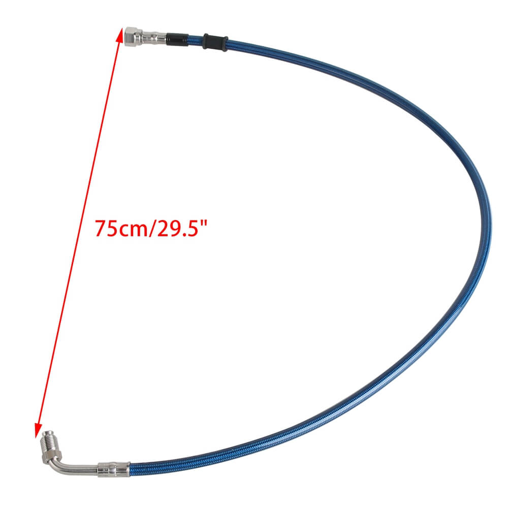 Harley Softail M8 Low Rider ST S FXLRST Fat Bob FXFB FXDRS 16-18" Handlebar Front Extended Length Upper Lower Brake Line w/ABS - pazoma