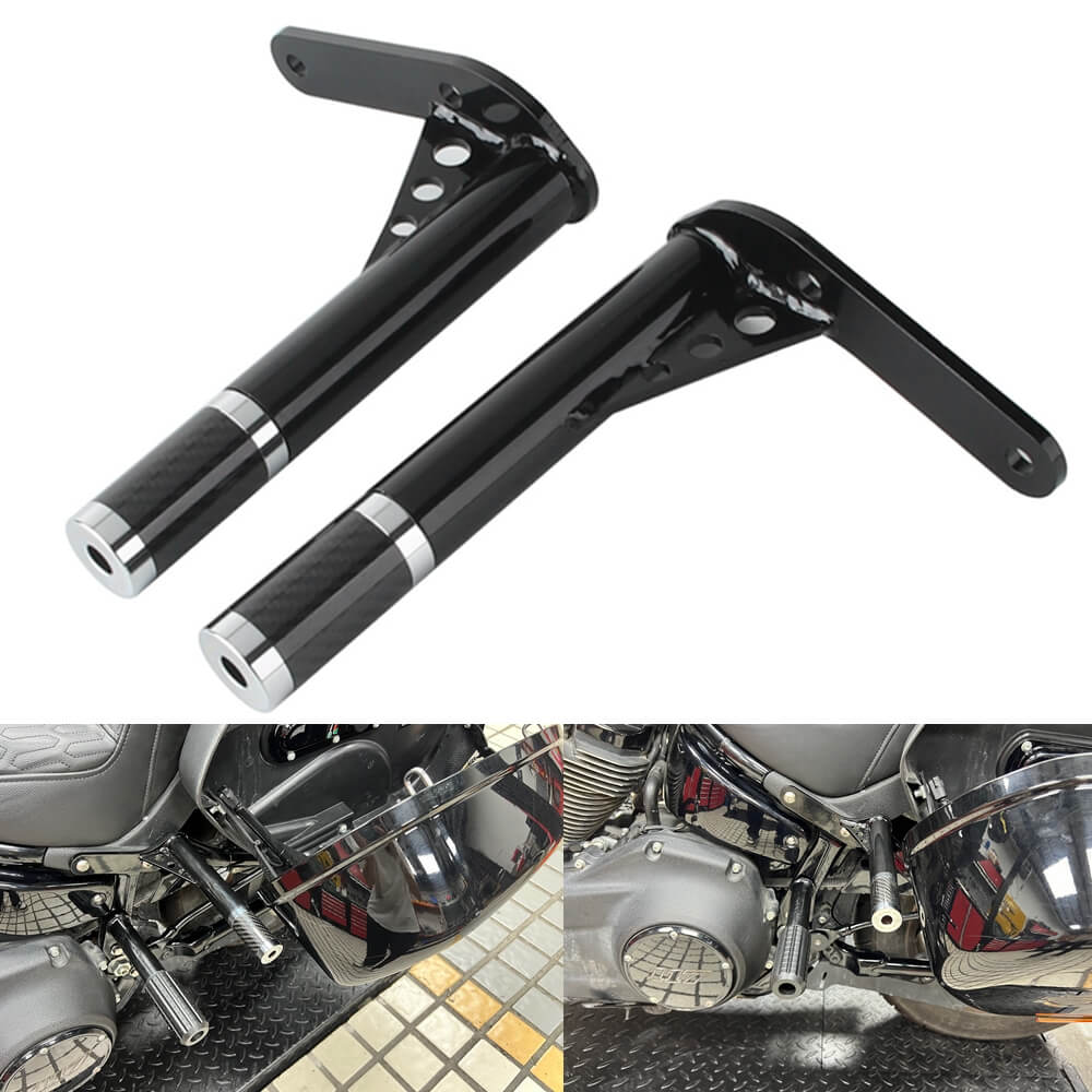 Front Highway Engine Guard Crash Bar Rear Saddlebag Guards Frame Slider For Harley Softail Low Rider ST 117 FXLRST 2022-2025 - pazoma