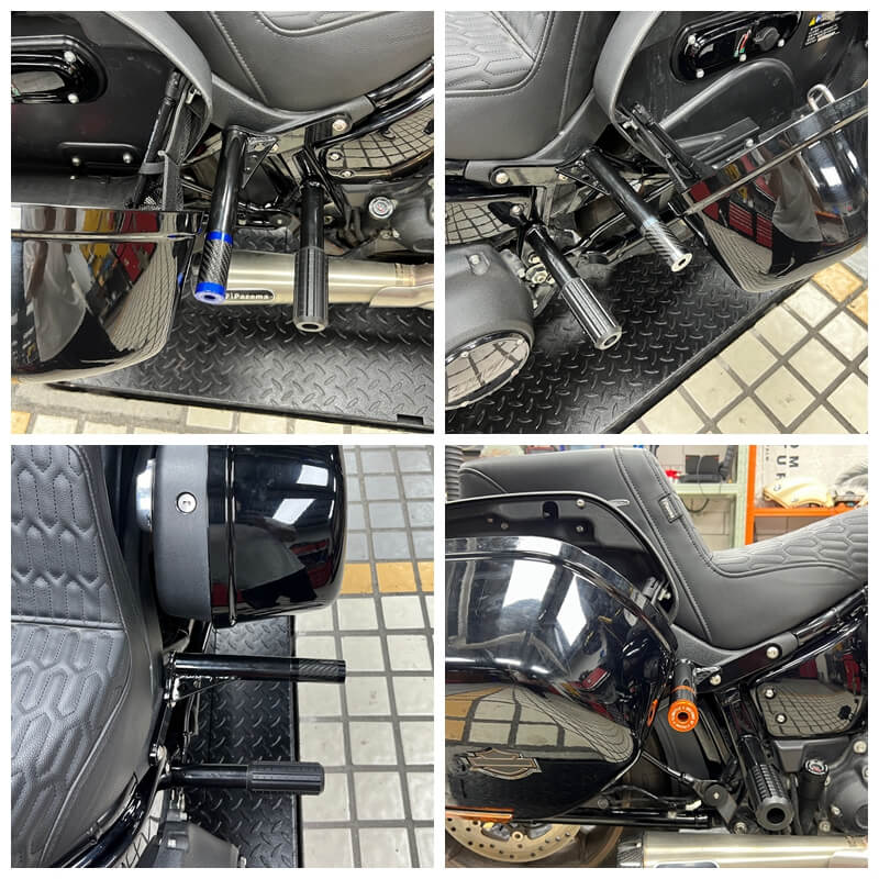 Front Highway Engine Guard Crash Bar Rear Saddlebag Guards Frame Slider For Harley Softail Low Rider ST 117 FXLRST 2022-2025