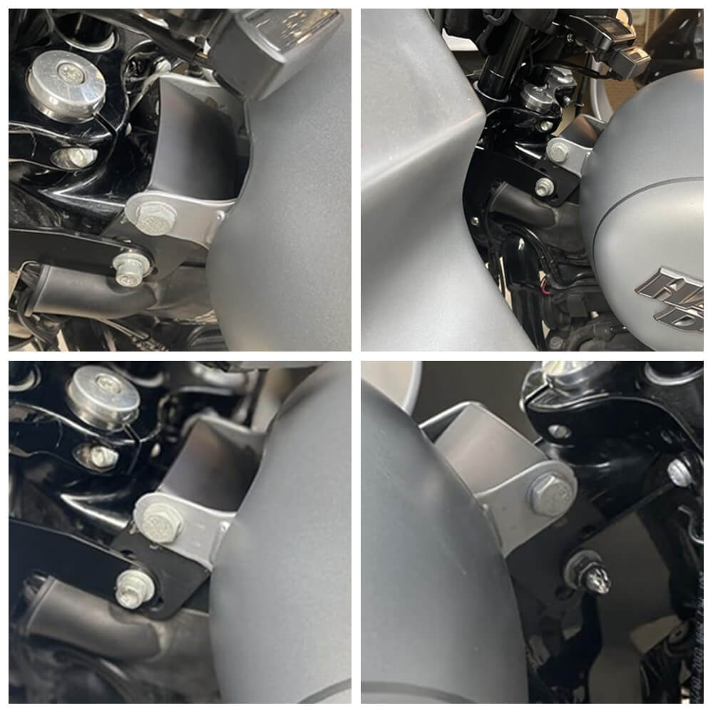 Gas Tank Lift Kit Modified Risers Bracket Height Adjustable 35-55mm For Harley Softail Street Bob FXBB 114 FXBBS Standard FXST 2018-2025 - pazoma