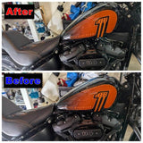 Gas Tank Lift Kit Modified Risers Bracket Height Adjustable 35-55mm For Harley Softail Street Bob FXBB 114 FXBBS Standard FXST 2018-2025 - pazoma