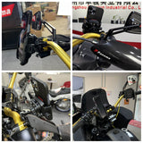 Harley Softail Fat Boy Bob Deluxe Heritage Handlebar Phone Carrier Mount Holder One-Touch Quick Lock Stand 360 Rotation Bracket - pazoma