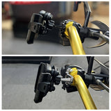 Harley Softail Fat Boy Bob Deluxe Heritage Handlebar Phone Carrier Mount Holder One-Touch Quick Lock Stand 360 Rotation Bracket - pazoma