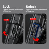 Harley Dyna low rider street bob super glide Handlebar Phone Carrier Mount Holder One-Touch Quick Lock Stand 360 Rotation Bracket - pazoma