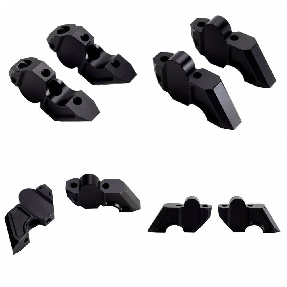 Harley Davidson Sportster S 1250 RH1250S Handlebar Riser with Offset Move Back 2021-2025 CNC Aluminum Black - pazoma