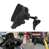 Harley Dyna low rider street bob super glide Handlebar Phone Carrier Mount Holder One-Touch Quick Lock Stand 360 Rotation Bracket - pazoma
