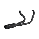 Harley M8 Softail 2 into 1 Big Bore Full Exhaust System Stainless Steel Muffler Low Rider S ST Fat Street Bob Standard Slim Deluxe FXLR '18-Up - pazoma